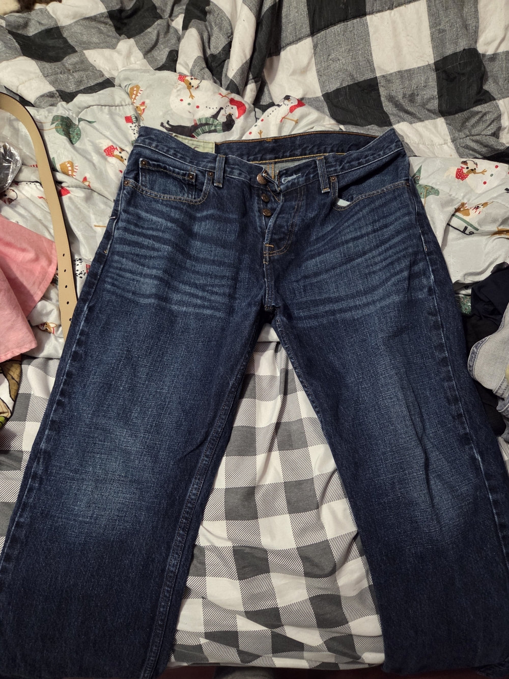 Hollister Dark Blue Boyfriend Jeans